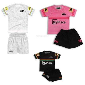 2024 Black Panther Home and Away Rugby Jersey Set di abbigliamento di alta qualità 3 stili
