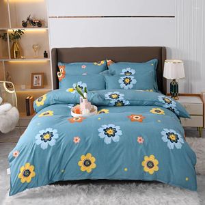 Bedding Sets Botanical Floral Duvet Cover Set Twin King Size 3 PCS Kawaii Flower Reversible Spring Blooming Flowers Quilt