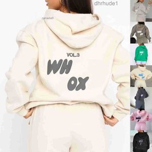 Hoodies Designerin White Women Tracksuits Zwei Teile Sets Sweatsuit Herumn weibliche Hoody Hosen mit Sweatshirt Ladies Loose Jumpern Frau Kleidung 671l Ebck