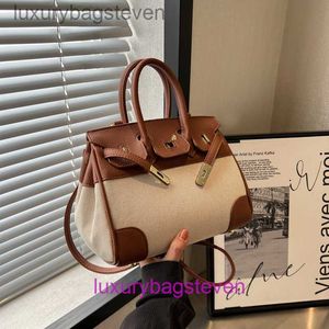 Luxury Counter Quality Hremms Birkks Designer Väskor 2024 Premium Small Design Fashion Versatile Bag Casual Crossbody Handhållare Pendlare med riktig logotyp