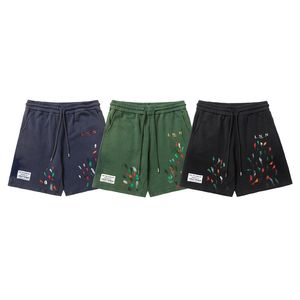 Wäsche Shorts Herren- und Frauen High Street Splätte Tinte gedruckte Freizeitpantshosen Designer Kurzhose