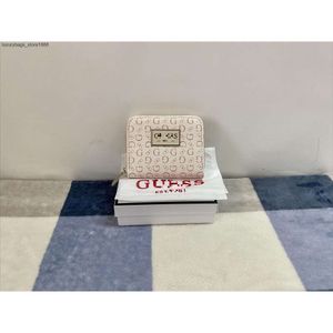 75% Discount on Factory High Quality New Guesse Home Simple Short Pu Letter Womens Multicolor Wallet Silver Bag PurseIBMR