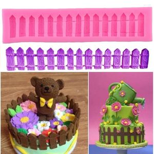 Baking Moulds DIY Fence Silicone Mold Fondant Cake Tools Pastry Sugercraft Decorating