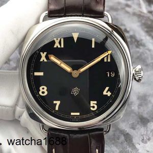 Renngelenkwache Panerai PAM00424 Herren Uhr Digital Scale Dial Datum 47mm Handbuch Mechanische Uhr