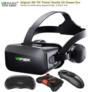 Originale J20 4K Virtual Reality 3D Glasses Box Stereo VR Casco per cuffie di cartone Google per il telefono Android Max 67Rocker 240506