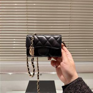 Fashion Designer Goldern Wallet Chain Caviar Wallet Top Bag Leather Small 230420 Womens Card Bag Handbag MIni Purse Messenger Shoulder Ivcp