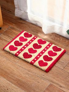 Carpets Red Heart Inside Floor Mat Door Rugs Or Welcome Outdoor Entrance Doormat Decor For Home Bedroom