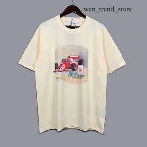 rhudeシャツデザイナーメンズ刺繍TシャツsummerメンズトップレターポロスシャツレディースTシャツ服