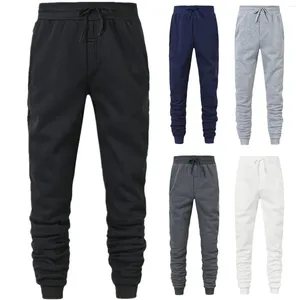 Men's Pants Men Bodybuilding Pant Autumn Spring Tracksuit Sweatpants Casual Solid Slim Harajuku Style Trousers Drawstring Full Length