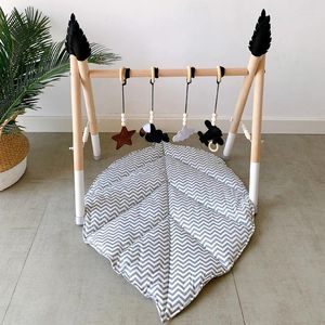 Carpets INS Leaves Shaped Baby Game Tents Soft Cotton Infants Toddlers Climbing Carpet Kids Room Play Gym Frame Floor Mats