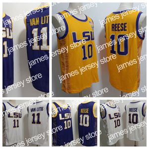 2024 Fotbollströjor LSU Tigers Football Jersey 10 Neese 11 Van Lith 2024 Ny stil, anpassade valfritt namnnummer.