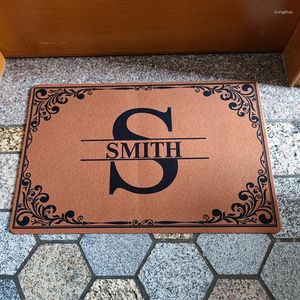 Teppiche willkommen matten Personalisierten Familienname Custom Smith Funny Pokate für Eingangstür Flur Nicht -Schlupf Teppichboden Teppich