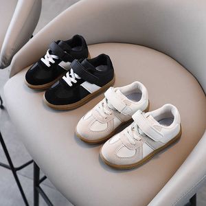 Sneakers Girls Shoes Spring and Autumn 2024 Baby Anti slip Sports Mens Childrens Moral Training Little White H240510