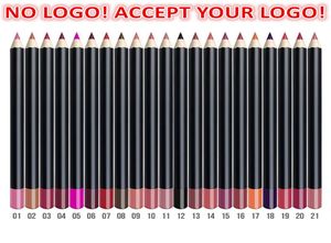 21Color 3in1 Matte Lip Pencil Eyeliner Eyebrow Pencils Waterproof Natural Lipliner Pen Acceptera anpassad logo5299136