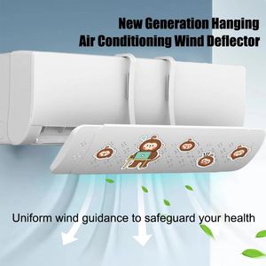 Air Conditioner Wind Deflector Universal Wall-mounted Air Conditioning Windshield Anti-Direct Blowing Retractable Outlet Baffle 240506