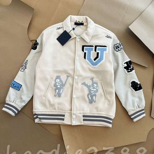 2024 Designer Mens Varsity Jacket Ny mode Baseball Coat Uniform Fashion Jacket Single Breasted varma jackor Par Kvinnor Män