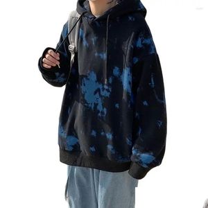 Herren Hoodies Sweatshirts 2023 Spring Kapuze Sweatshirt Persönlichkeit Trend Fried Street Ehepaar Hip Hop Krawatte Dye Plover Lose Top Jacke d Dhxns