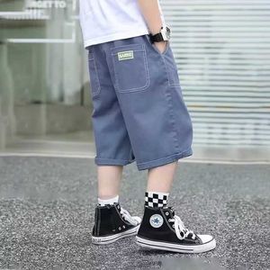 Shorts Summer Boys Cotton Shorts Daily Casual Blue Sports Shorts High Street Fashion Childrens Clothes Boys Pants New 2024 D240510