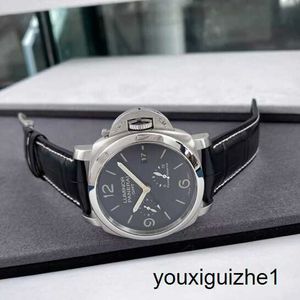 Orologio da polso esclusivo Panerai Luminor 1950 Serie 44 mm di diametro Automatico calendario meccanico orologio PAM00321 Doppio fuso orario di riserva di potenza del fuso orario