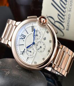 2022 Neue Herren Watch Automatisch wasserdichte Multifunktions -Armbandwatch -Quarz -Bewegung Stunde Hand aus Edelstahl Mode hochwertige M5396835