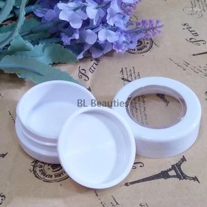 Lagringsflaskor 150 st/Lot 30mm Plastic Eyeshadow Bottle Packaging for Eye Shadow Case Jar Cosmetic Containers Makeup Box