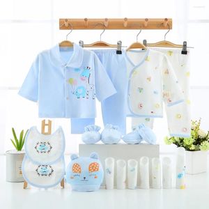 Kläder sätter 18st födda kläder Baby Boy Gift Pure Cotton Set 0-3 månader Autumn Spring Kids Suit unisex utan låda