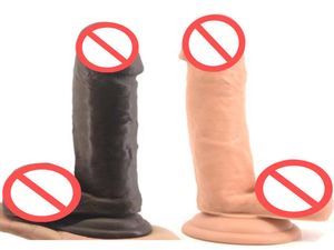 Huge Dildos Realistic Big Flesh Brown Penise Sex Product Flexible Huge Penis with Textured Shaft Sex Healthy Care Toys C31569744503