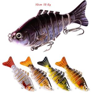 10cm 155g de peixe multisseccionista isca dura iscas 6 ganchos de triplos 5 cores engrenagem de pesca plástica mista 5 peças lote b48594672