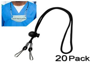 20pcs Blukle Adjustable Mask Extension Face Mask Lanyard Handy Convenient Safety Mask Restear Holder Rope Hang On Neck String540505230608