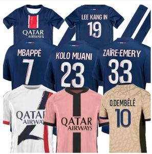 24/25 MBAPPE SOCCER Jerseys Chińskie Nowy Rok Hakimi G.Ramos koszulka piłkarska 23 24 Home Away Away Away Trzecia czwarta wersja fan gracza Męs