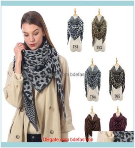 Hats Scarves Gloves Aessorieswoman Leopard Triangle Oversize Winter Warm Tassel Scarf Fashion Large Long Shawl Wraps Pashmina Bl6322592