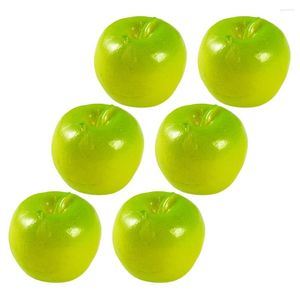 Украшение вечеринки 6 ПК искусственная Apple Mini Model смоделировать фруктовые поддельные