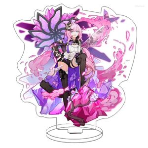 Dekoracyjne figurki Honkai Impact 3 Cosplay HD Stojak na drukowanie Silverwing: N-Ex Bronya Zaychik Statue Ego Elysia Acrylic Figure Xmas Kids