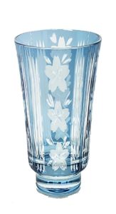 Handgjorda Edo Kiriko Glasss Tumbler Handklipp till Clear Glass Juice Glass Whisky Glass7392854