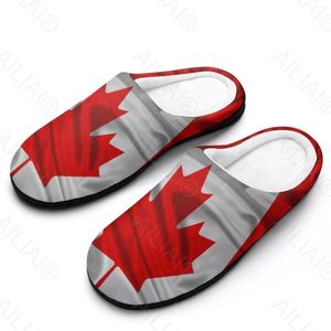 Slippers Canada Flag (22) Sandals Plush Casual Keep Warm Shoes Thermal Mens Womens Slipper Have Soft Anime Sneaker