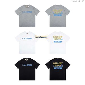 トレンド高品質のガールダップTシャツデザイナー正しいバージョントレンディな短袖のクラシックレタープリントリアルロゴの男性用のルースカジュアルTシャツ