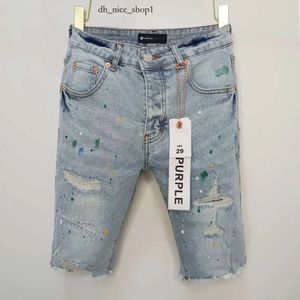 Lila märke kort designer jeans mens jeans lila jeans kort denim byxor mens jean män byxor rak streetwear designer lila kort 825