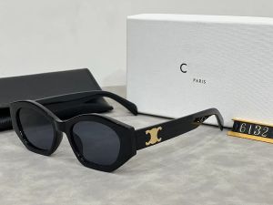 2024 Moda Luxury Designer Sunglasses CEL 40238 Brand Men e feminino Pequeno quadro espremido Oval Glasses Premium UV 400 Óculos de sol polarizados