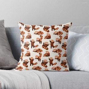 Pillow Red Panda Pattern Throw Decorative S For Luxury Sofa