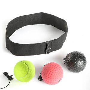 Boxning Punch Ball Kick Boxing Reflex Ball Head Band Fighting Speed ​​Training Muay Tai MMA Träningsutrustning Tillbehör 240428