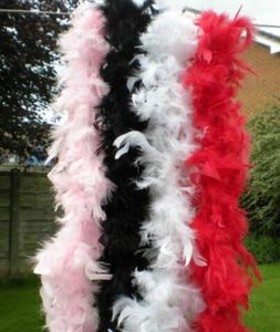 Feather Boa 200cm Burlesco ShowGirl Hen Night Dress Fanche Party Dance Costume Casamento Diy Decoration 17Colors9955442