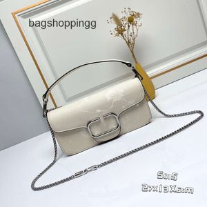 2024 Women Event Bags Rock Stud Vo Vallenteno Square Purse Liten Summer Trendy New High Quality Style Version broderad Cowhide Shoulder Bag Lady Bioj