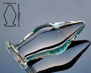 80mm super enorm storlek pyrex glas rumpa plugg stor kristall anal dildo boll falsk penis onanerar vuxen sexleksak för kvinnor män gay d184823352