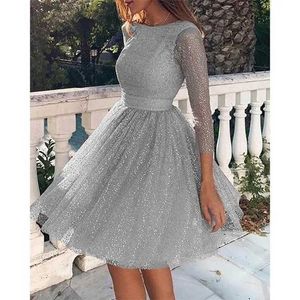 Urban Sexy Dresses Ladies Fashion Temperament Long Slve High Waist Cocktail Party Dress for New Year 2023 Slim Fashion Elegant Dresses for Women T240510