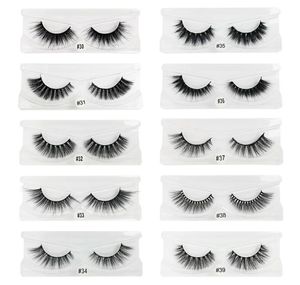 3D Mink False Eyelashes Natural Shice Comeases 1Pack Chost