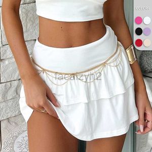 Women Skirts mini Skirt Thirteen Rows New Women's Sweet and Cute Solid Color Ruffle Edge Short Skirt Youth and Leisure Texture Versatile Half Skirt