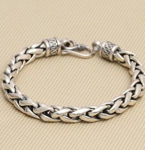 Solid Silver 925 Thick Men Simple Design 100 Real Sterling Vintage Cool Mens Jewelry Box GiftLink Chain Link7884389