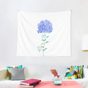 Tapestries Blue Purple Plumbago Auriculata Flower Water Color Tapestry Decoration Room Nordic Home Decor Accessories