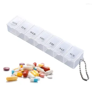 Storage Bottles 7 Day Dispenser Mini Sorter Organizer Boxs Dustproof Cases And Splitters For Medication