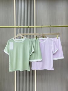 Designer de trajes femininos de duas peças letra impressão imprimir shorts de manga curta sexy shorts de camiseta